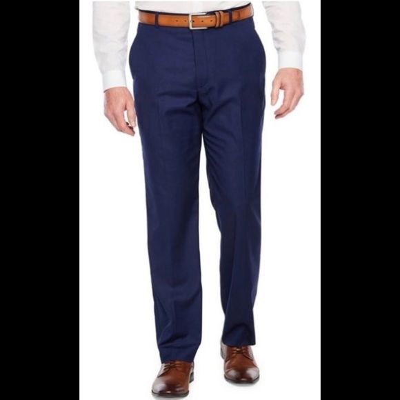 Stafford Blue suit Pants Size 48 NWT - Picture 2 of 7
